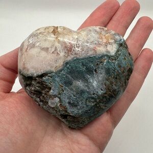 Pink Amethyst x Quartz x Jasper Heart 💗